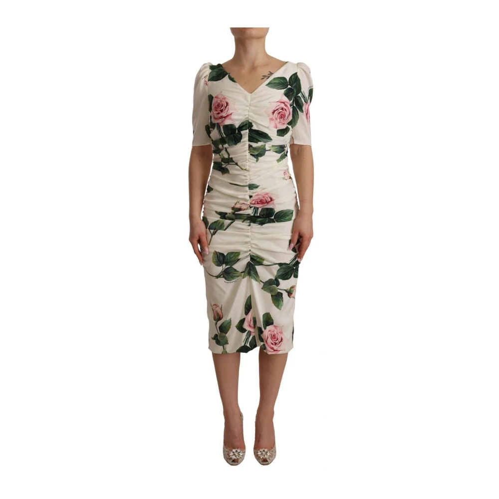 Dolce & Gabbana Women's Multicolor Midi Dresses Extra Small