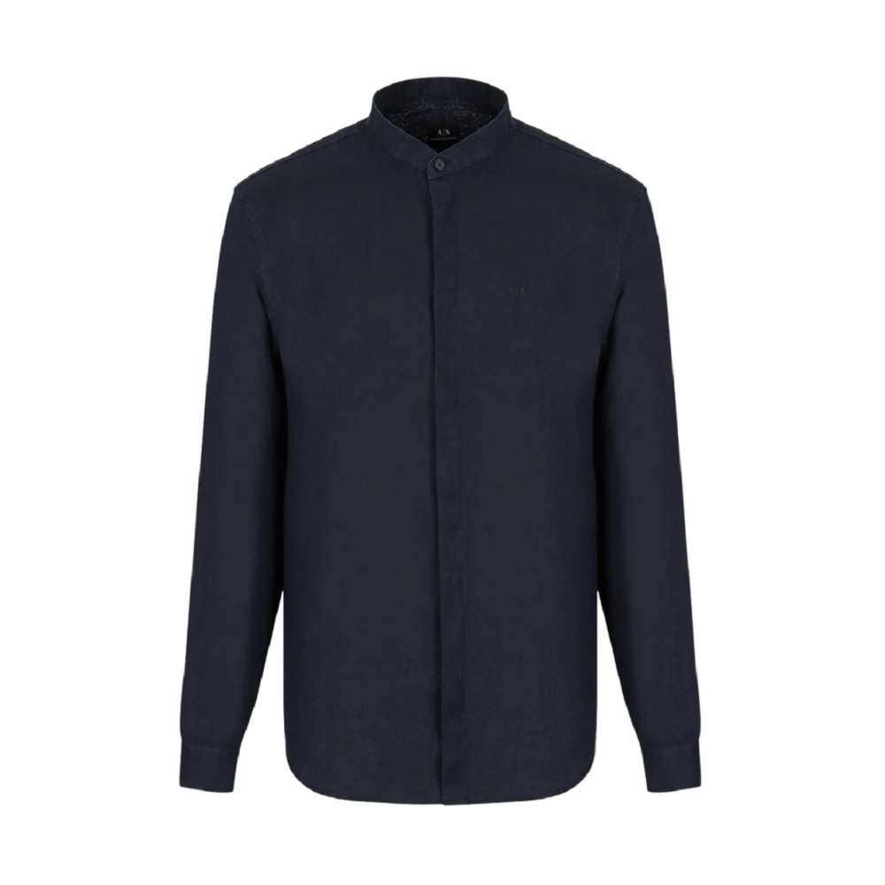 Armani Exchange Men's Blue Casual Shirts Extra Small
