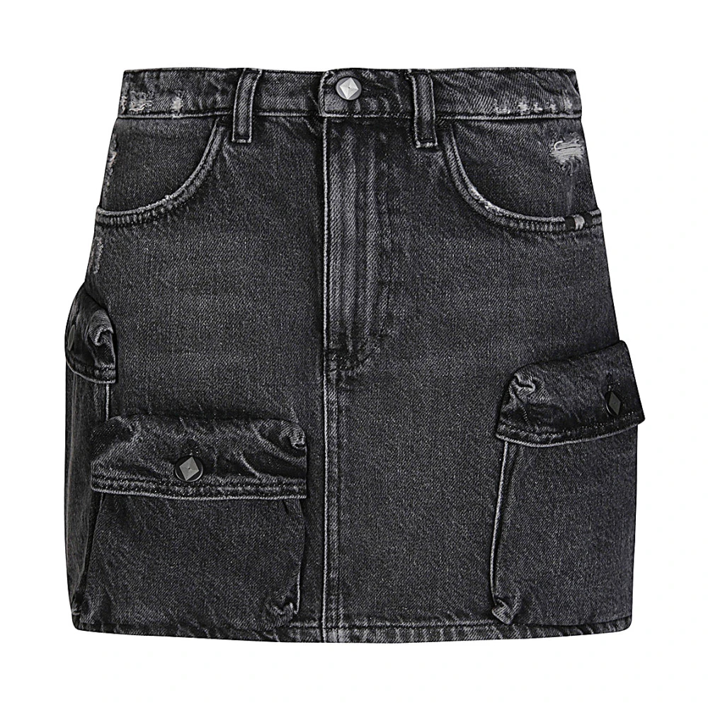 Amish Women's Black Denim Skirts W28