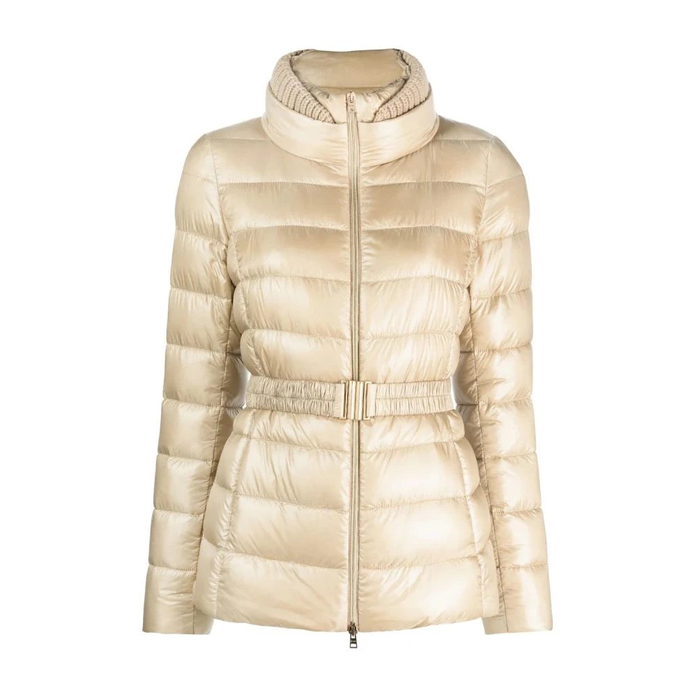Herno Women's Beige Winter Jackets Medium