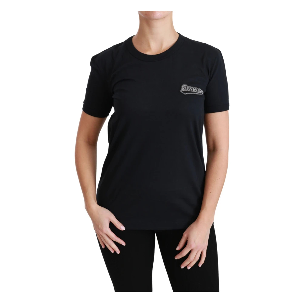 Dolce & Gabbana Women's Blue T-Shirts Small