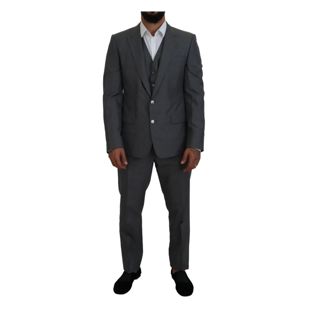 Dolce & Gabbana Men's Gray Single Breasted Suits 2XL