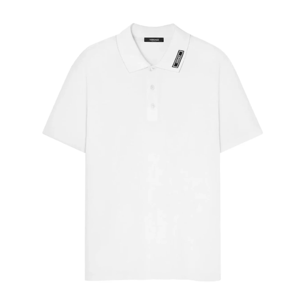 Versace Men's White Polo Shirts Medium