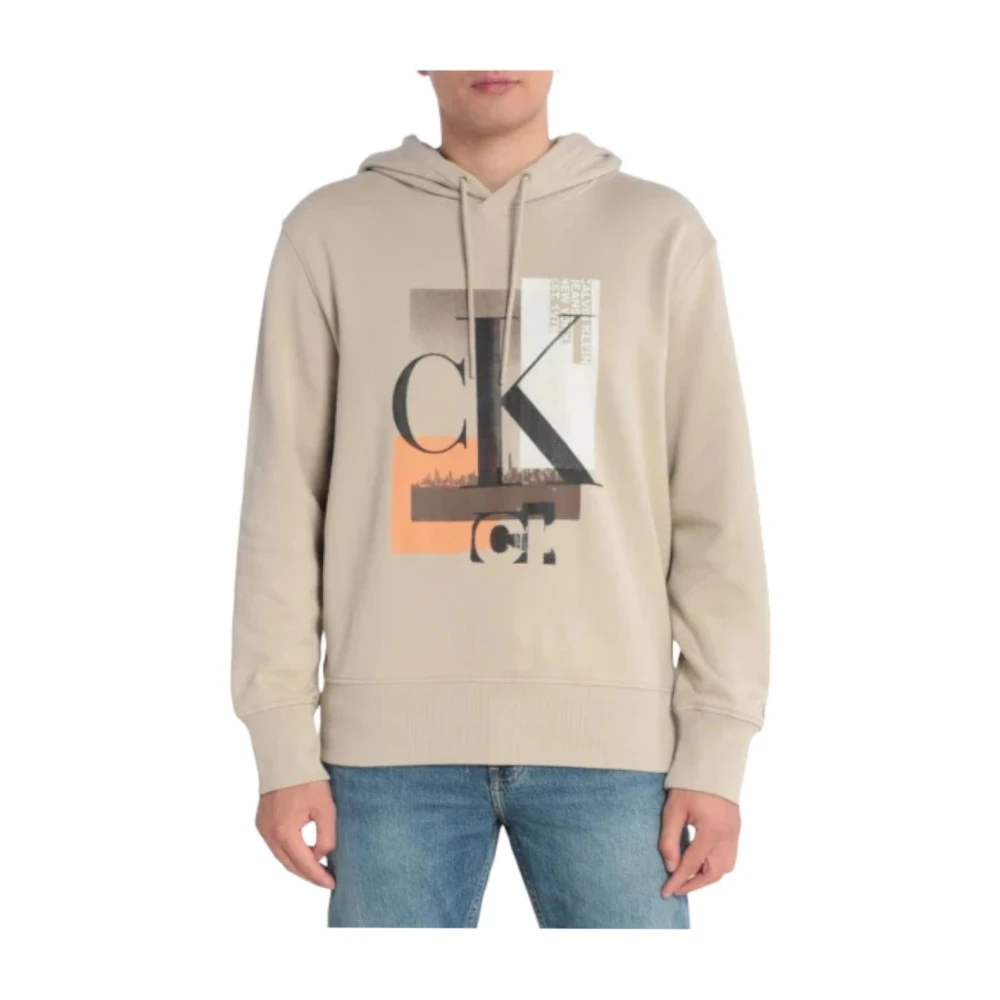 Calvin Klein Men's Beige Hoodies 2XL