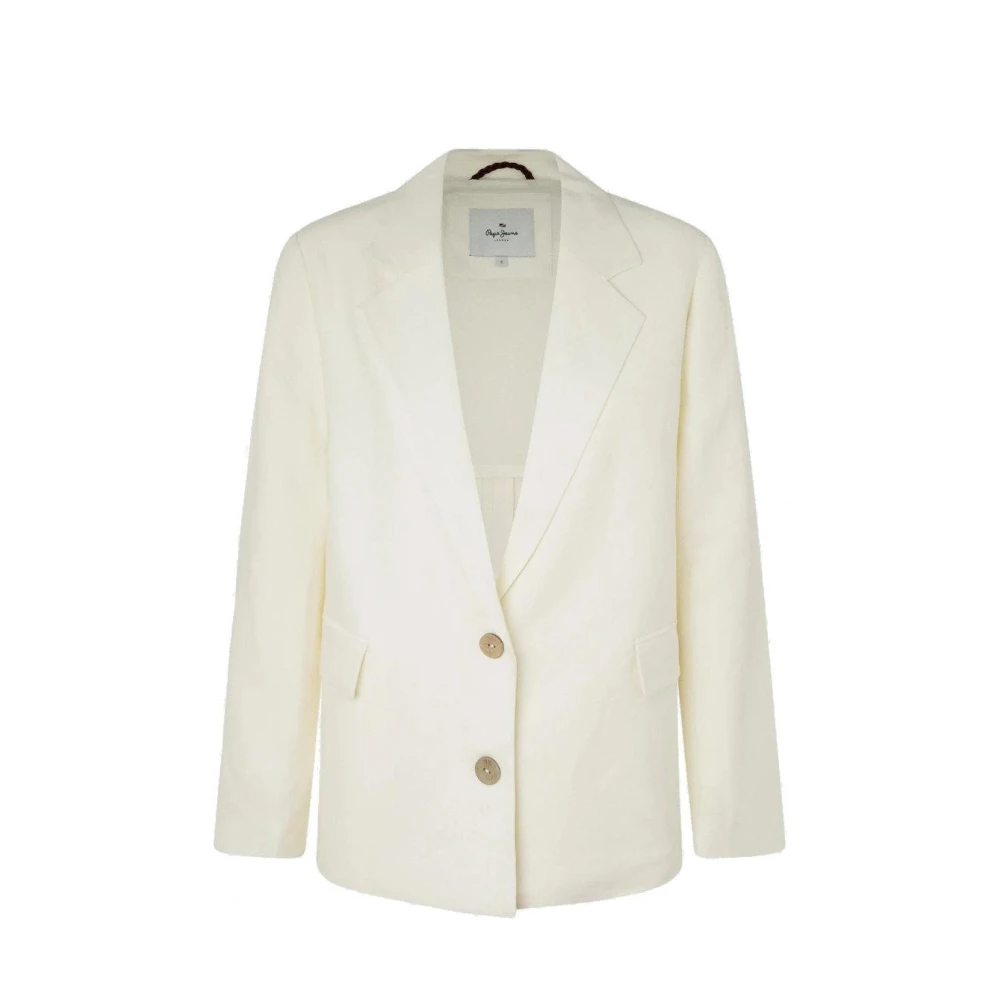 Pepe Jeans Women's Beige Blazers Medium