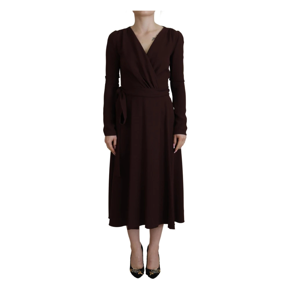 Dolce & Gabbana Women's Brown Midi Dresses Large