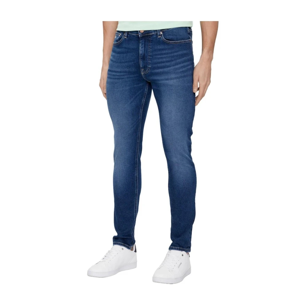 Tommy Hilfiger Men's Blue Slim-Fit Jeans W38 L32