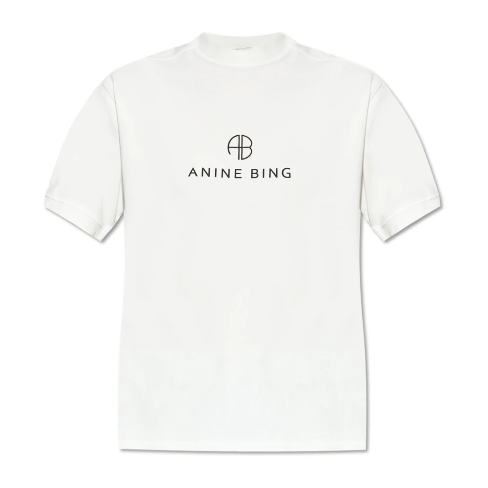 Anine Bing Women's Beige T-Shirts Large