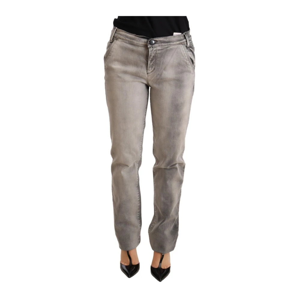 Ermanno Scervino Women's Gray Slim-Fit Jeans W31