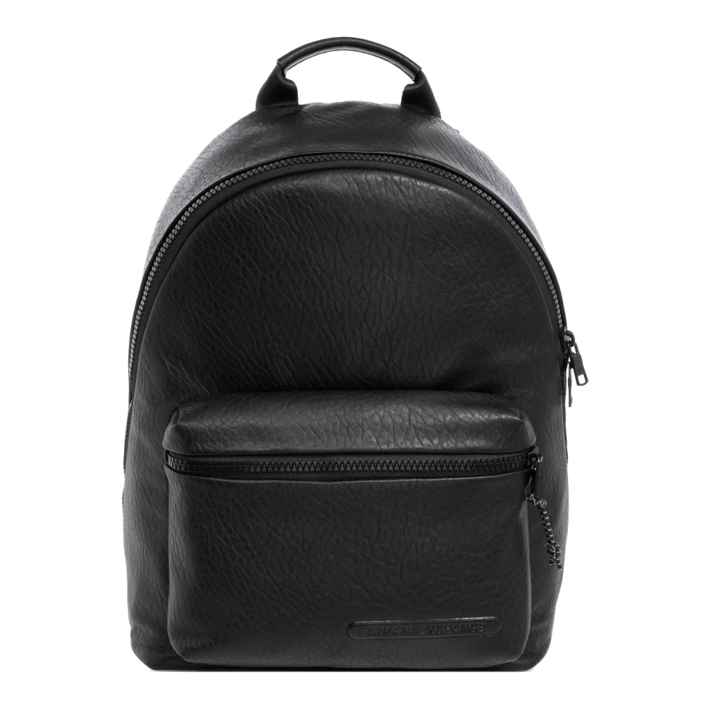 Armani Exchange Men's Black Backpacks