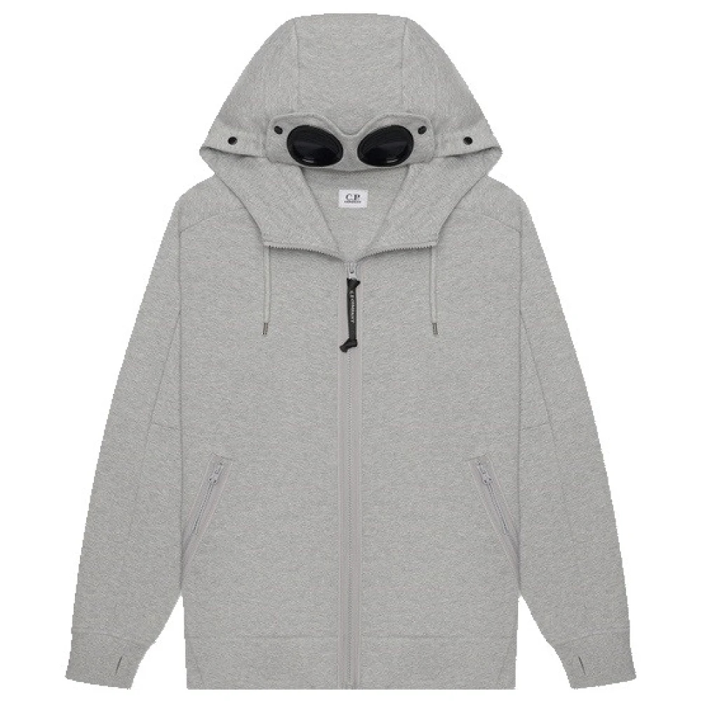 C.p. Company Men's Gray Zip-Throughs 2XL