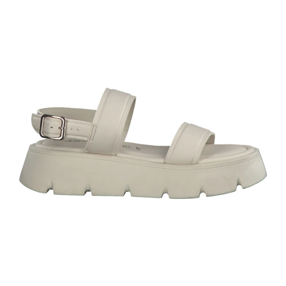 Tamaris Women's Beige Flat Sandals Size 5 Uk