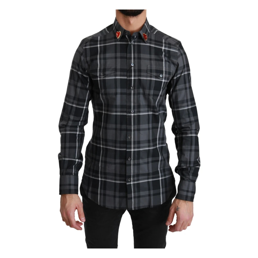 Dolce & Gabbana Men's Gray Casual Shirts Extra Small