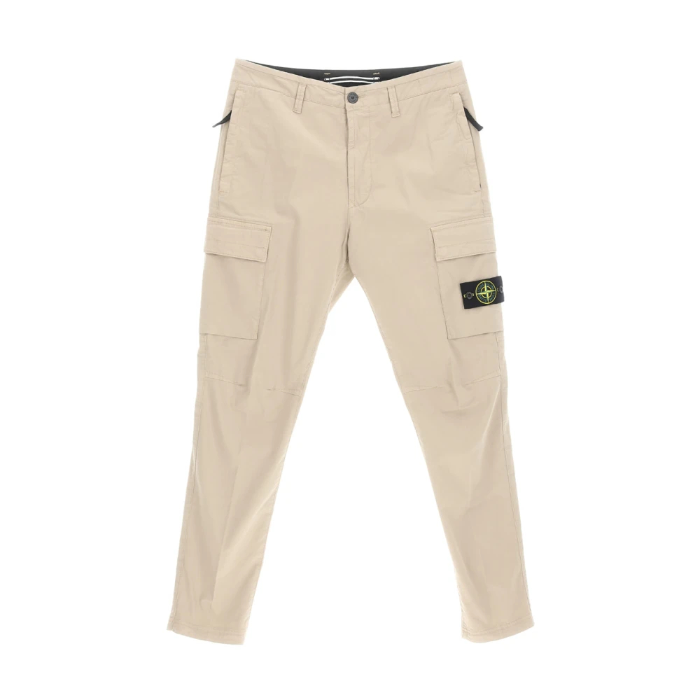 Stone Island Men's Beige Slim-Fit Trousers W30