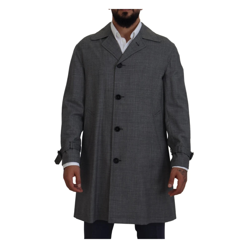 Dolce & Gabbana Men's Gray Trench Coats Large
