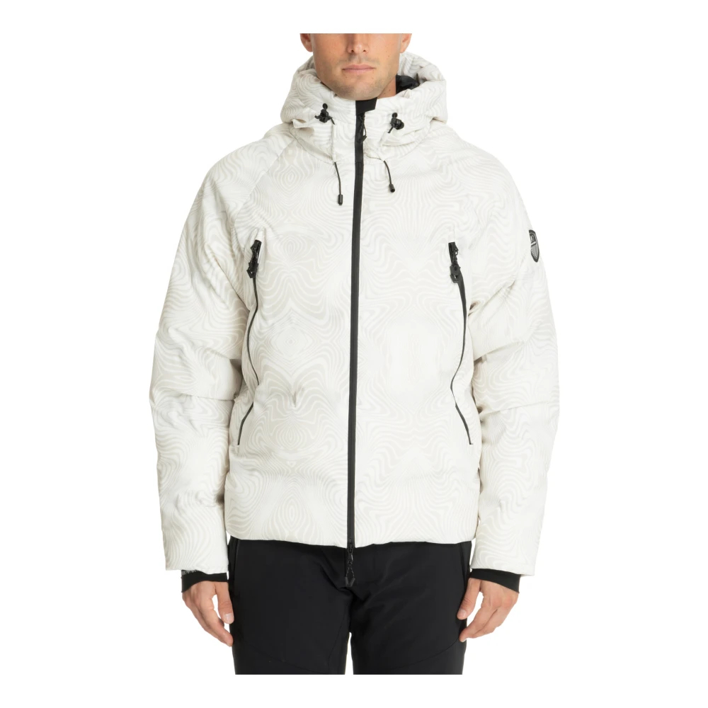 Emporio Armani Ea7 Men's White Winter Jackets Medium