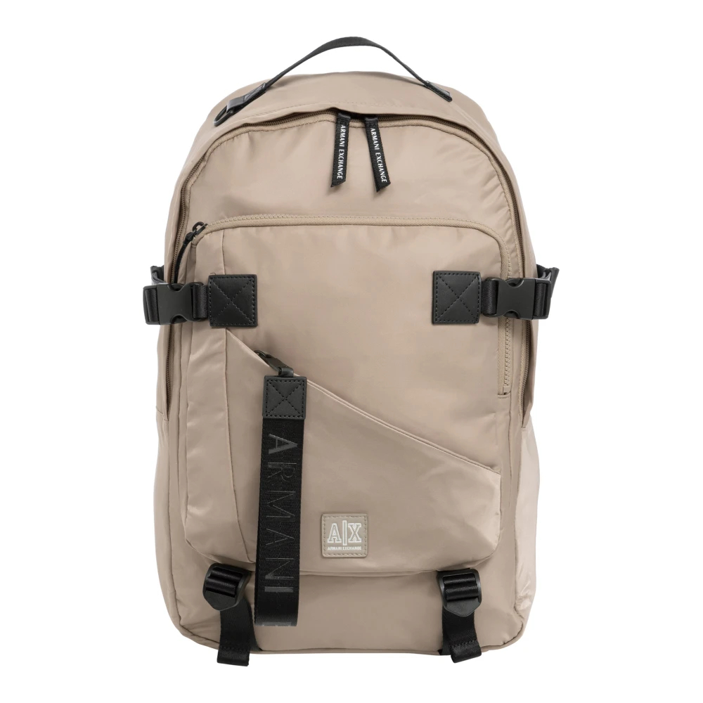 Armani Exchange Men's Beige Backpacks