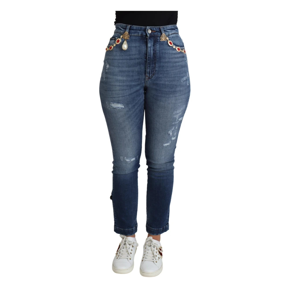Dolce & Gabbana Women's Blue Skinny Jeans 3XS