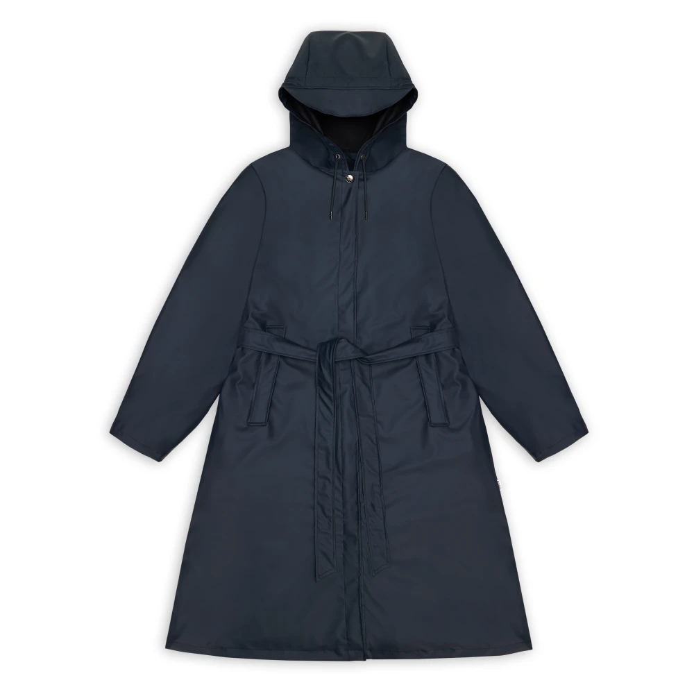 Rains Women's Blue Rain Jackets Small
