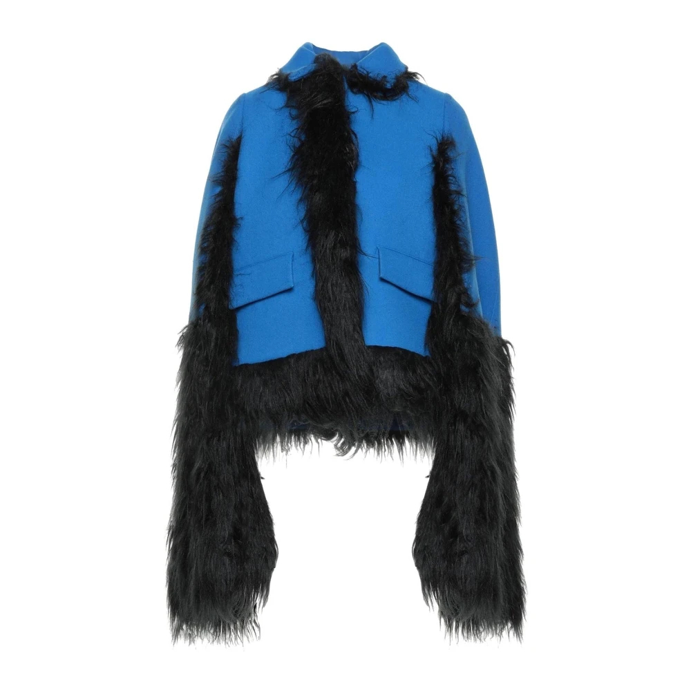 Maison Margiela Women's Blue Faux Fur & Shearling Jackets 2XS