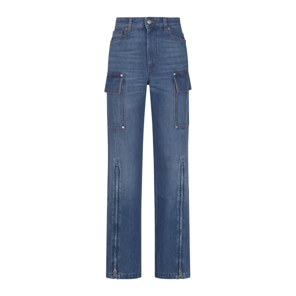 Stella Mccartney Women's Blue Straight Jeans W26