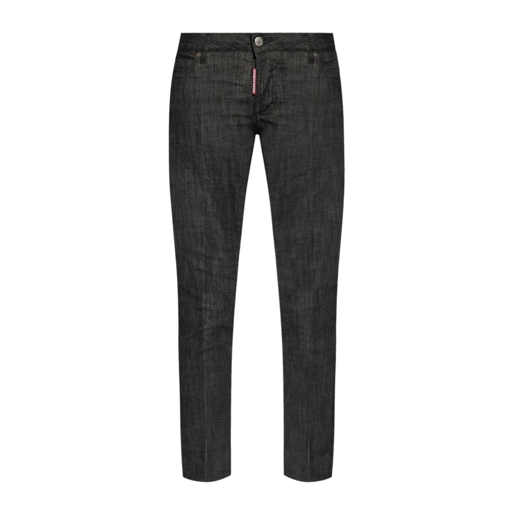 Dsquared2 Women's Black Cropped Trousers Small
