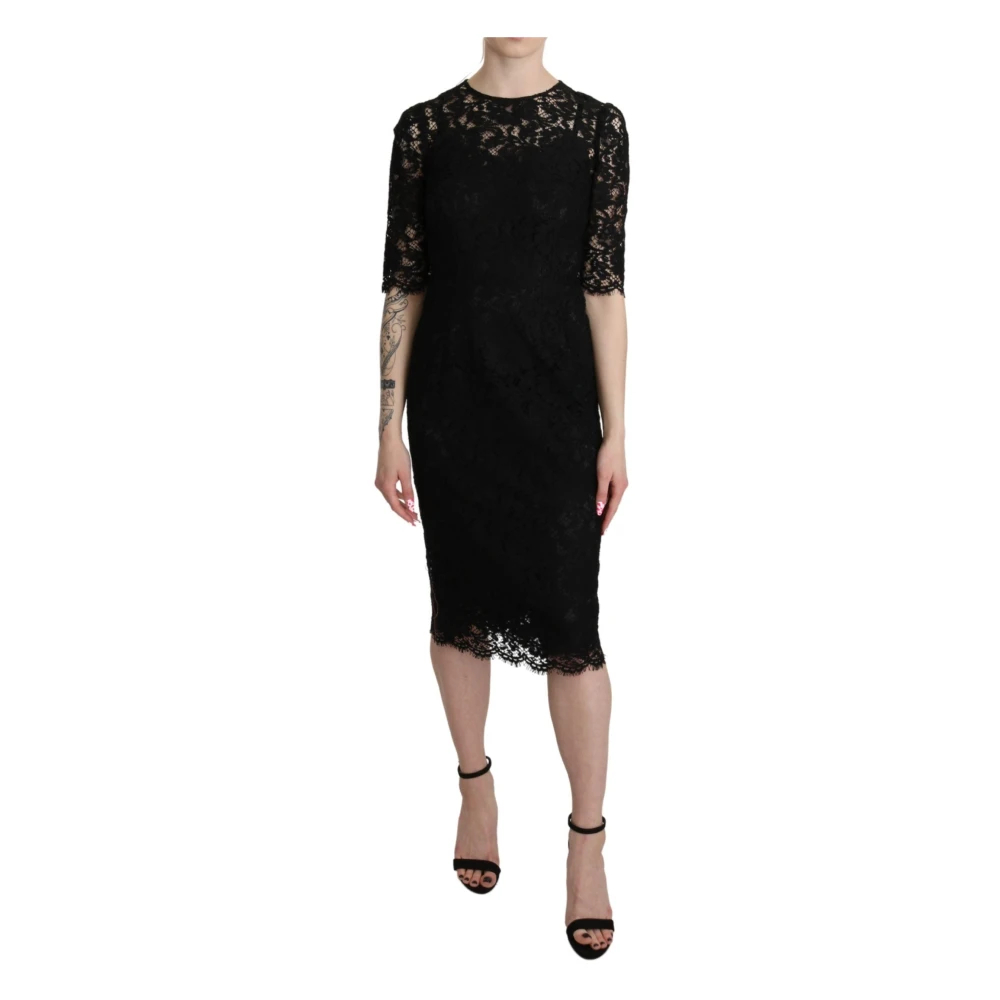 Dolce & Gabbana Women's Black Midi Dresses 2XS