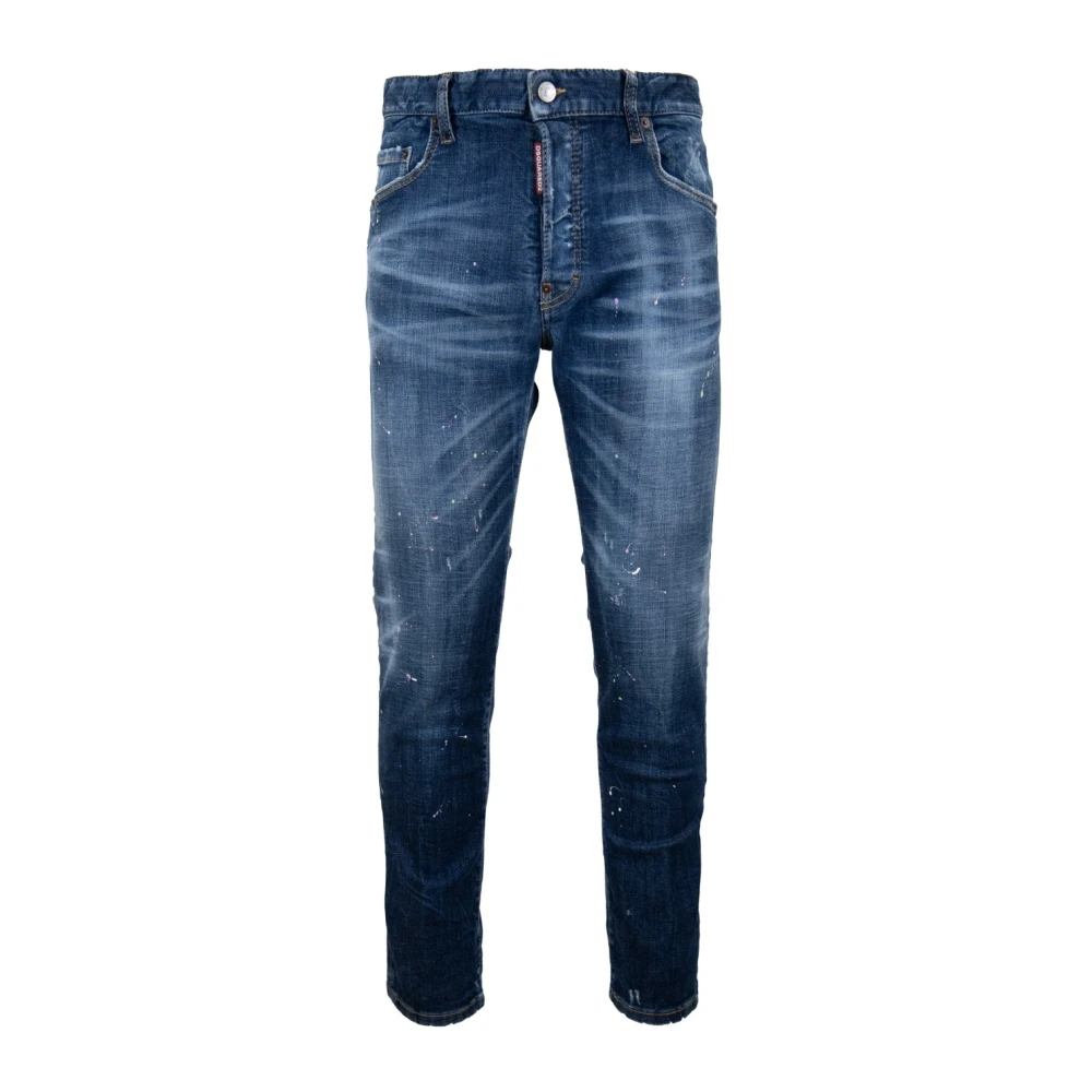 Dsquared2 Men's Blue Slim-Fit Jeans Medium