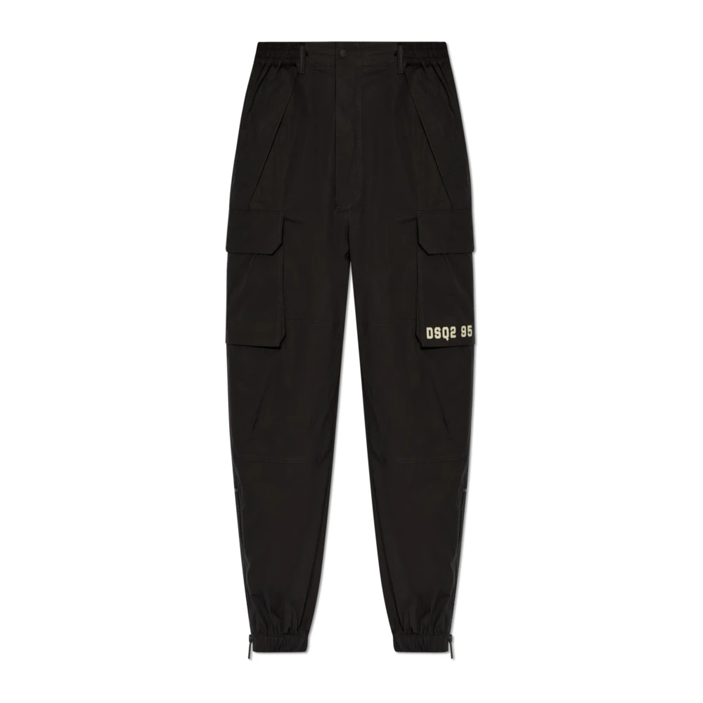 Dsquared2 Men's Black Slim-Fit Trousers Large
