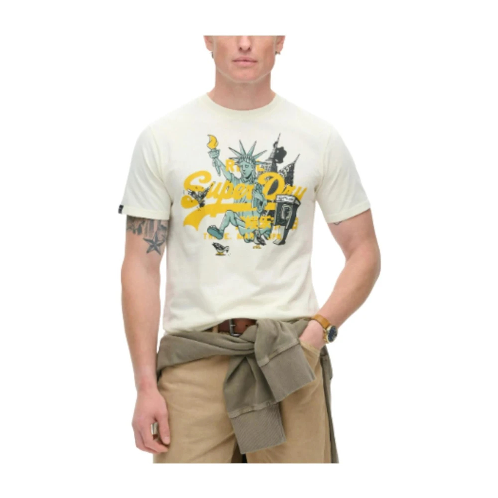 Superdry Men's White T-Shirts Extra Large