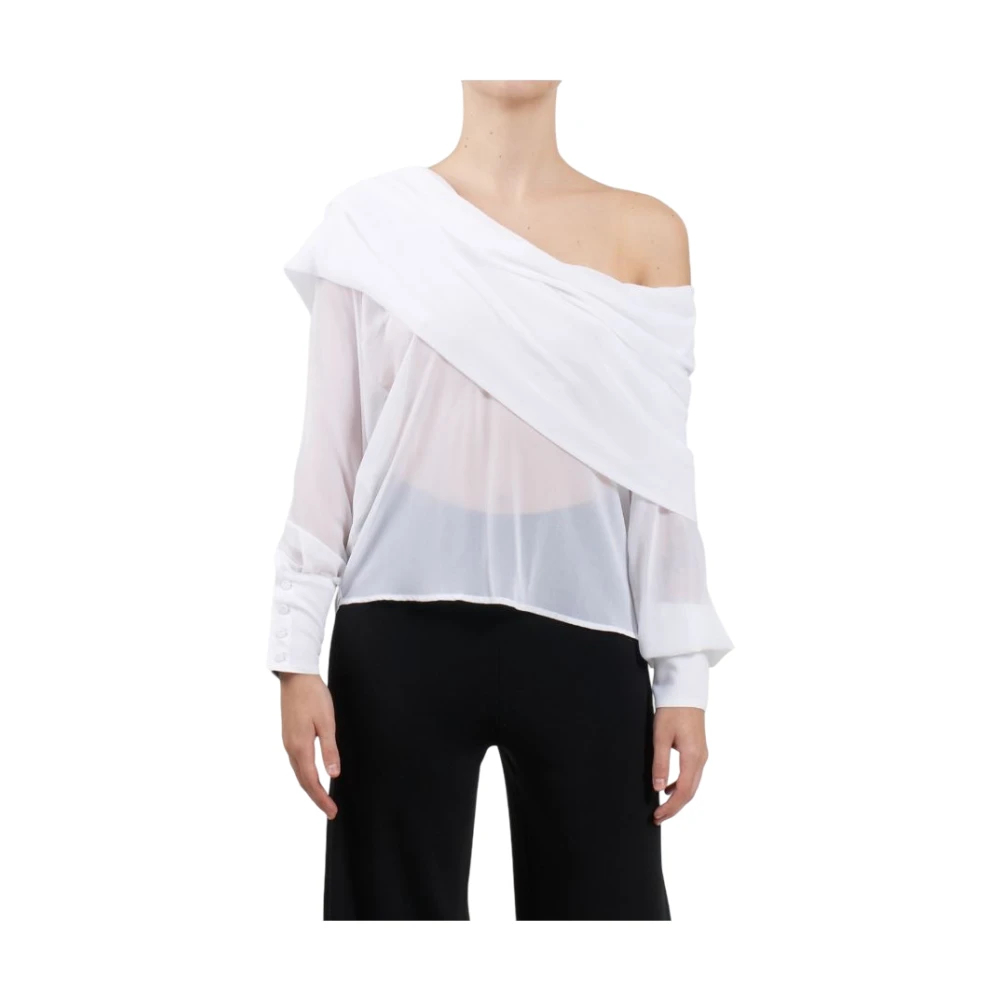 Pinko Women's White Blouses Extra Small