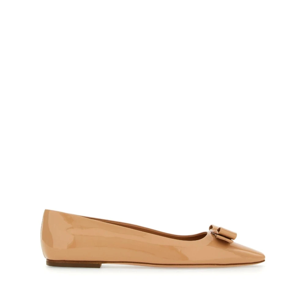 Salvatore Ferragamo Women's Brown Ballerinas Size 3 Uk