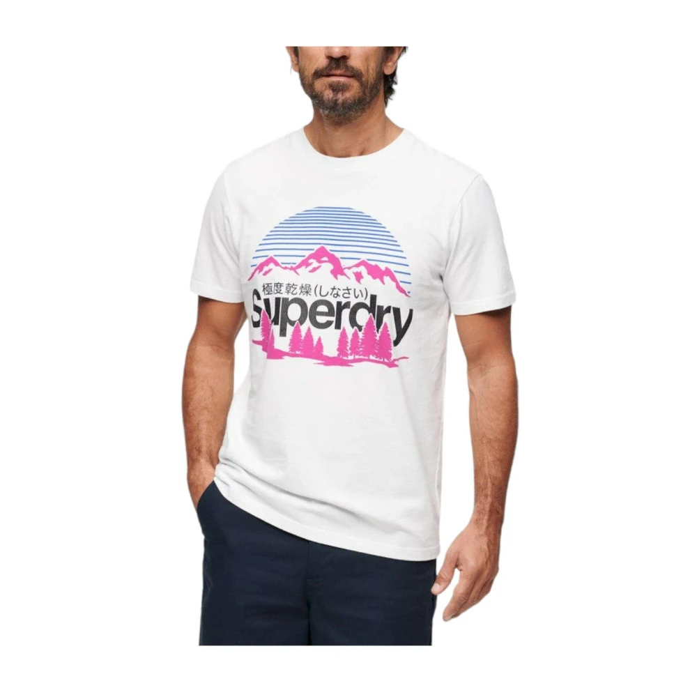 Superdry Men's White T-Shirts Extra Large