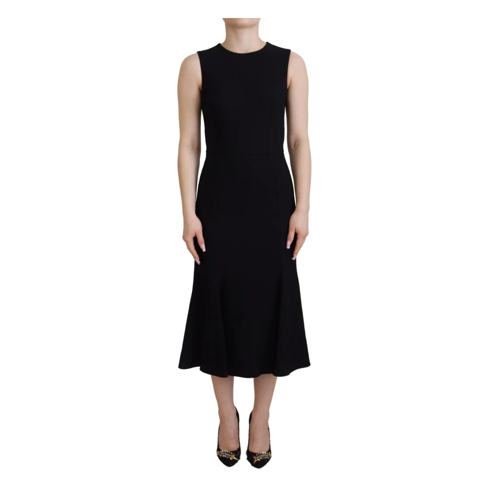 Dolce & Gabbana Women's Black Midi Dresses Extra Small