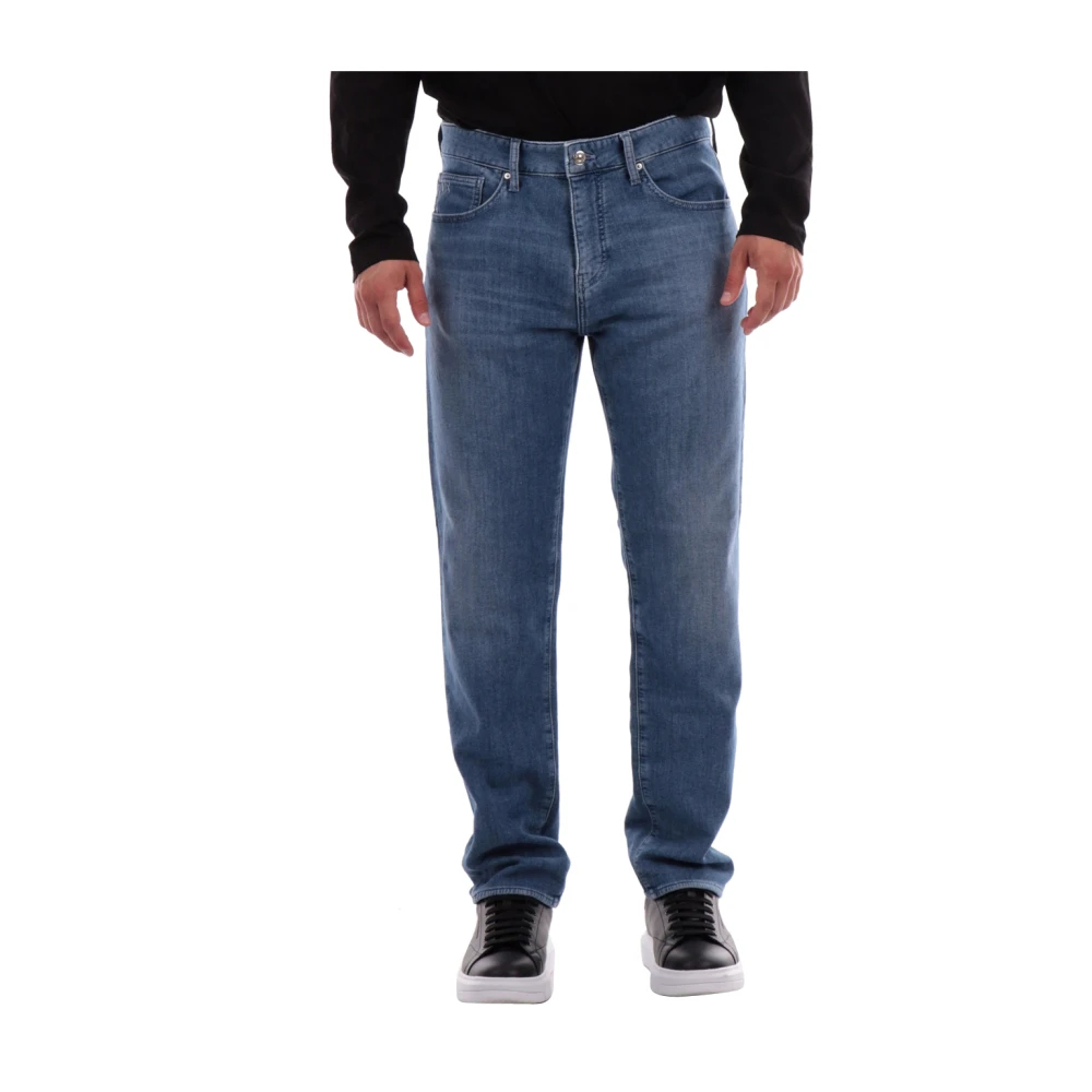Emporio Armani Men's Blue Slim-Fit Jeans W40