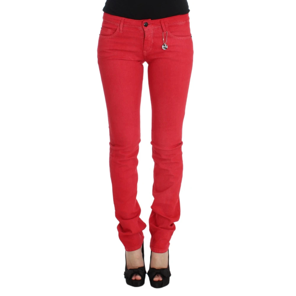 Costume National Women's Red Slim-Fit Jeans W29