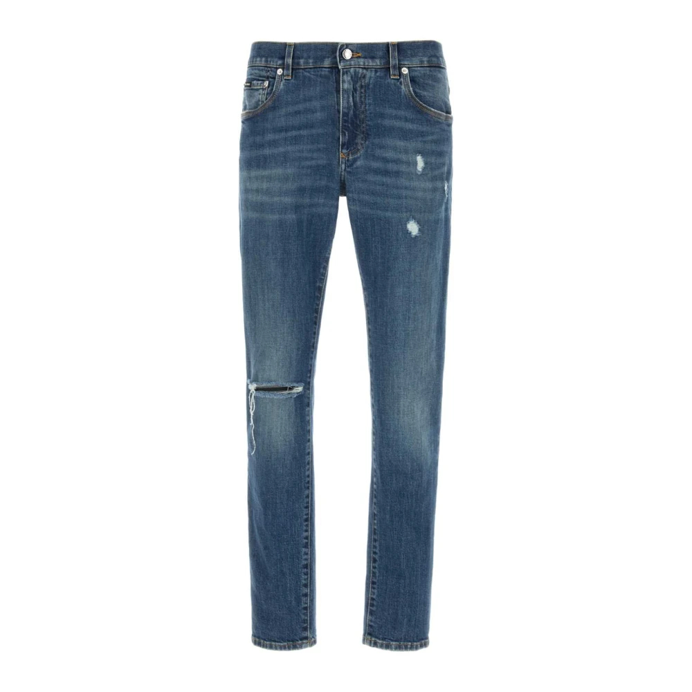 Dolce & Gabbana Men's Blue Slim-Fit Jeans 2XL