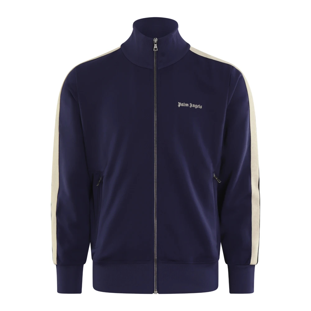 Palm Angels Men's Blue Zip-Throughs Extra Large