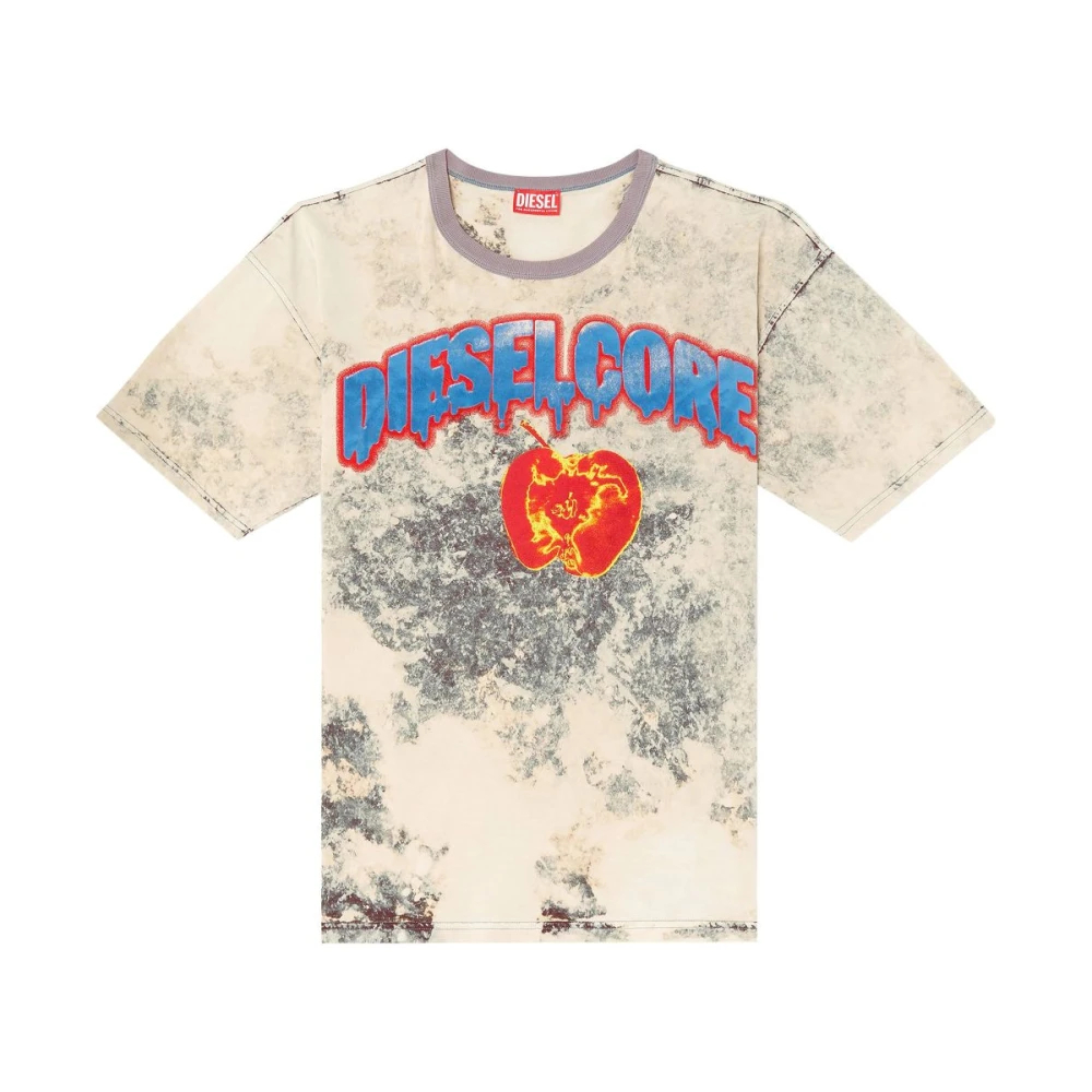 Diesel Men's Beige T-Shirts Medium