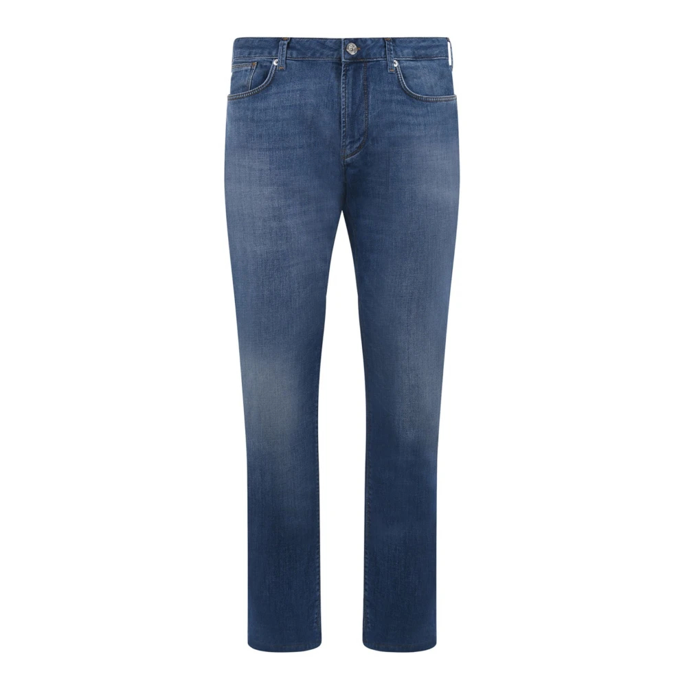 Emporio Armani Men's Blue Slim-Fit Jeans W40