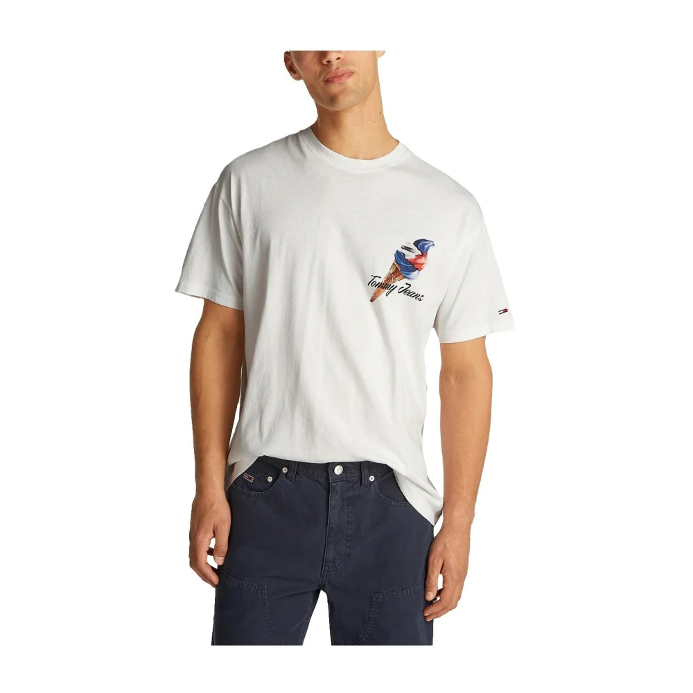 Tommy Hilfiger Men's White T-Shirts Large
