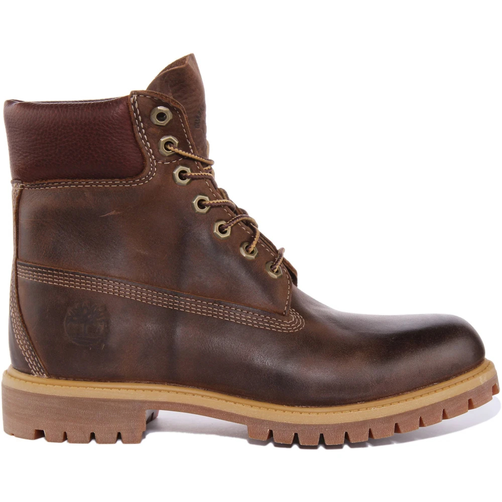Timberland Men's Brown Lace-Up Boots Size 7