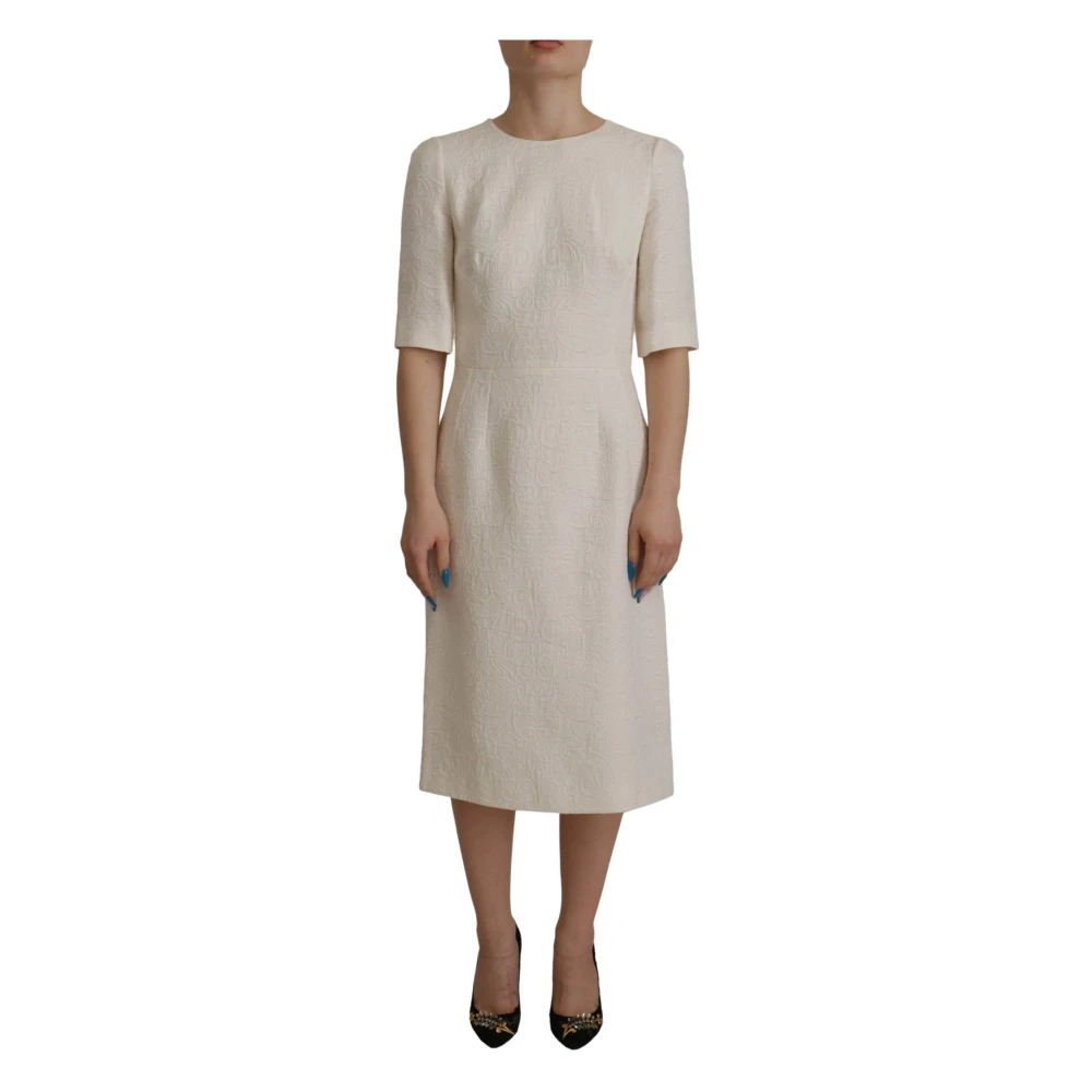 Dolce & Gabbana Women's White Midi Dresses 2XS