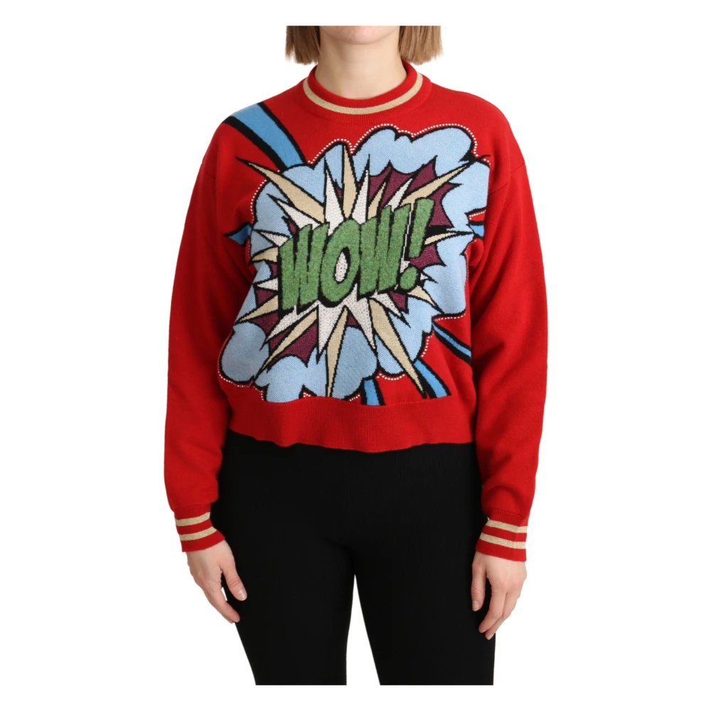Dolce & Gabbana Women's Red Cashmere Knitwear 2XS