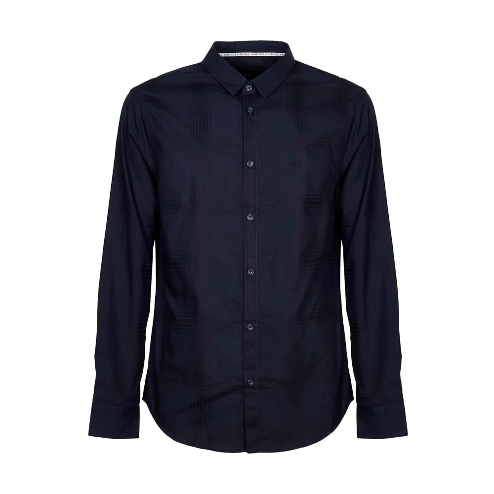Armani Exchange Men's Blue Casual Shirts Extra Small