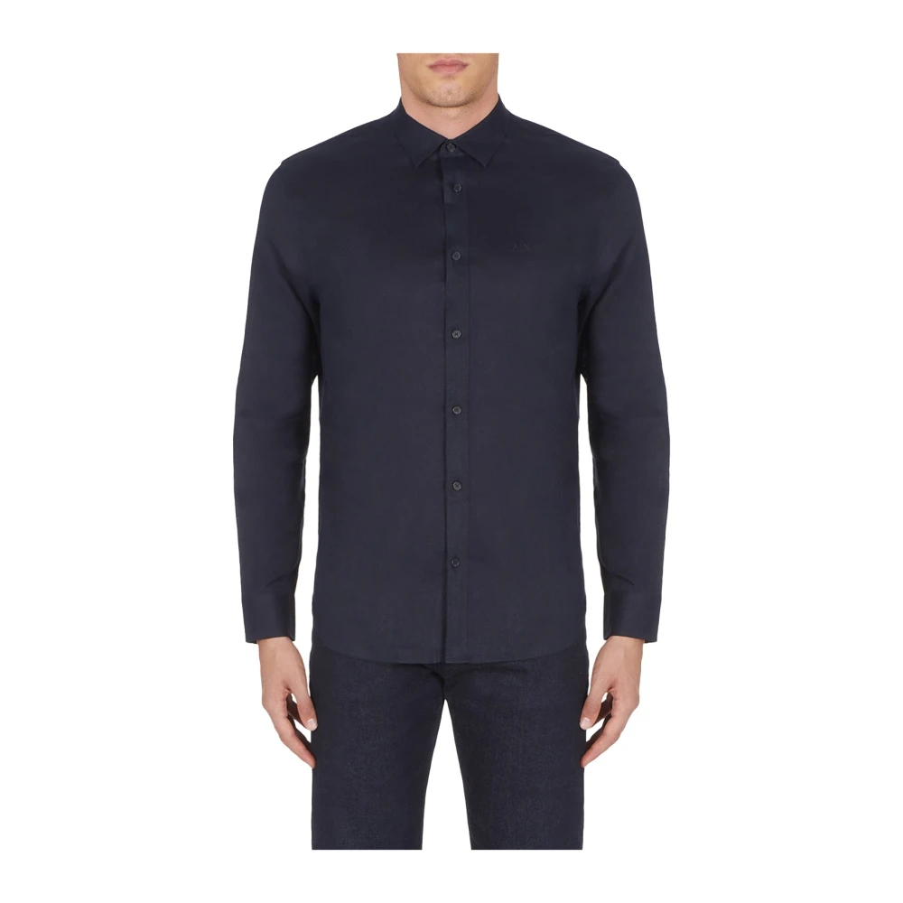 Armani Exchange Men's Blue Casual Shirts 2XL