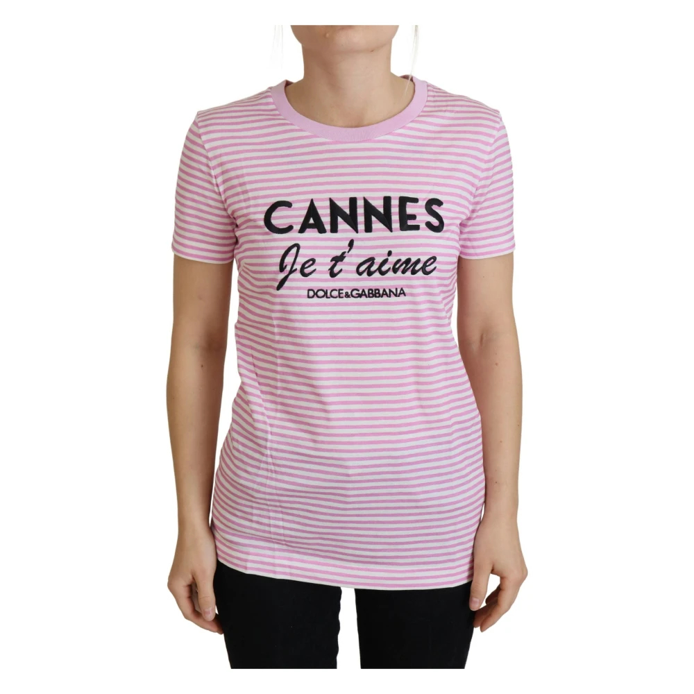 Dolce & Gabbana Women's Pink T-Shirts 2XS