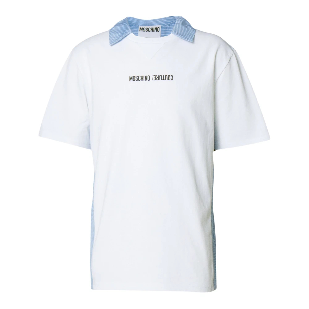 Moschino Men's White Polo Shirts Medium