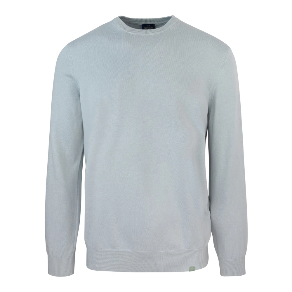 Paul & Shark Men's Gray Round-Neck Knitwear 2XL