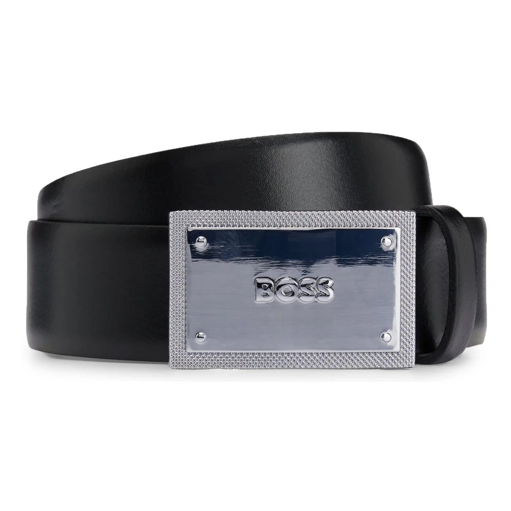 Boss Men's Black Belts Medium